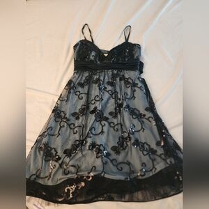 Mini dress. Like new. Blue and black.
